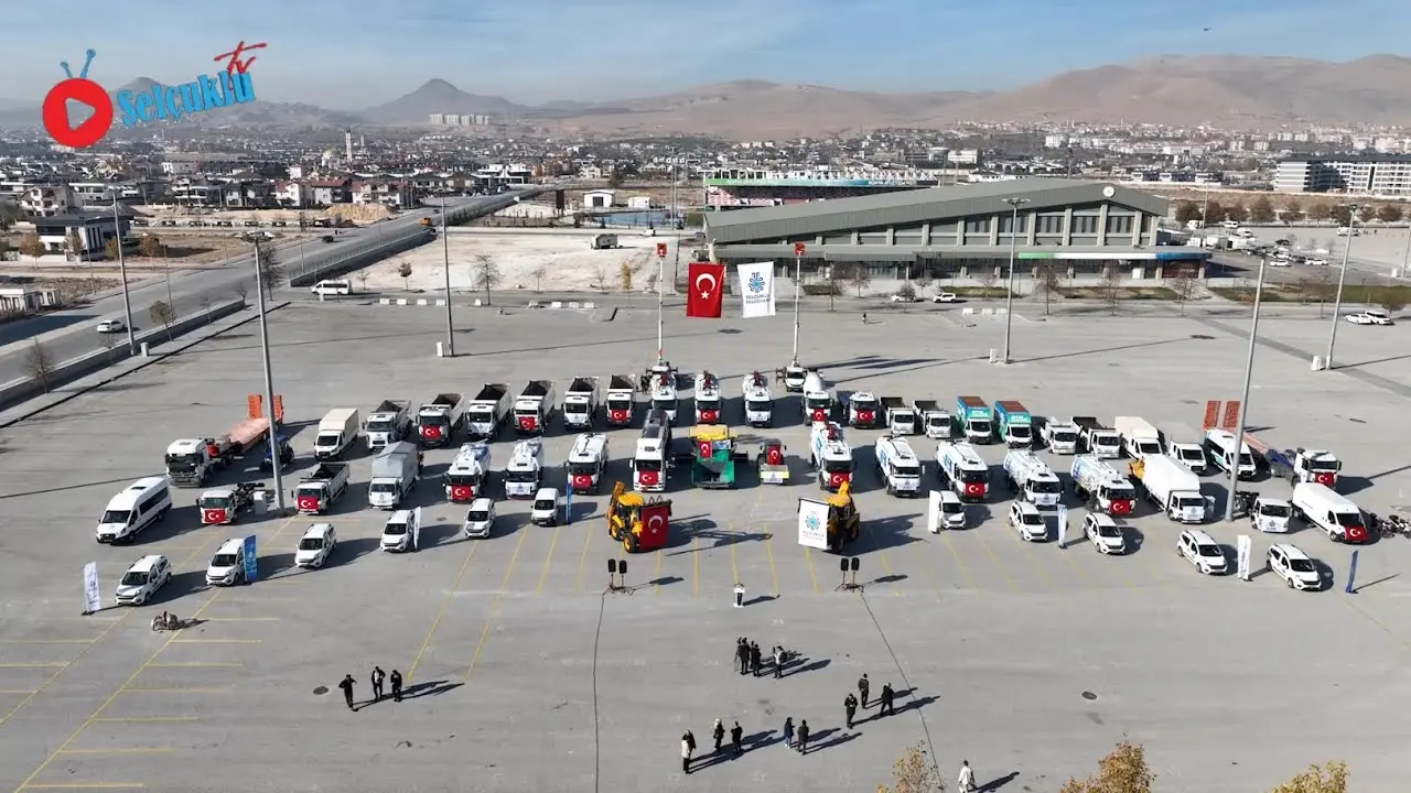 Selçuklu Belediyesi Hizmet Filosunu 71 Yeni Araçla Güçlendirdi